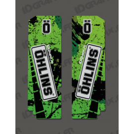 Stickers Protection Fork Ohlins - Brush (Green) - IDgrafix