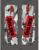 Sticker Schutz-Gabel, Öhlins - Camo