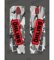 Sticker Schutz-Gabel, Öhlins - Camo
