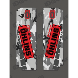 Stickers Protection Fork Ohlins - Camo - IDgrafix