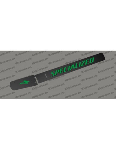 Sticker schutz-Rohr, Batterie - Carbon edition (Grün) - Specialized-Levo (nach 2019)