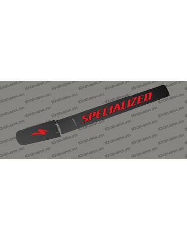 Sticker schutz-Rohr, Batterie - Carbon edition (Rot) - Specialized-Levo (nach 2019)