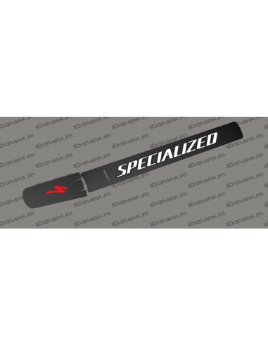 Sticker protection Tube Batterie - Carbon edition (Blanc/Rouge) - Specialized Levo (après 2019)