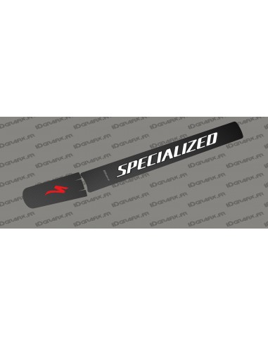 Sticker schutz-Rohr, Batterie - Carbon edition (Weiß/Rot) - Specialized-Levo (nach 2019)