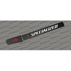 Sticker schutz-Rohr, Batterie - Carbon edition (Weiß/Rot) - Specialized-Levo (nach 2019)-idgrafix