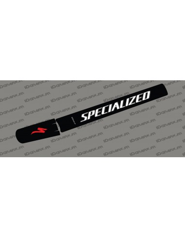 Sticker protection Tube Batterie - Black edition (Blanc/Rouge) - Specialized Levo (après 2019)