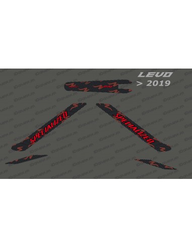 Kit deco Carbon Edition Light (Red) - Levo (after 2019)