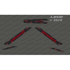 Kit déco Carbon Edition Light (Rouge) - Levo (après 2019)-idgrafix