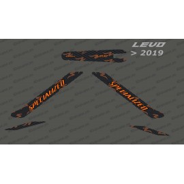 Kit déco Carbon Edition Light (Orange) - Levo (après 2019)-idgrafix