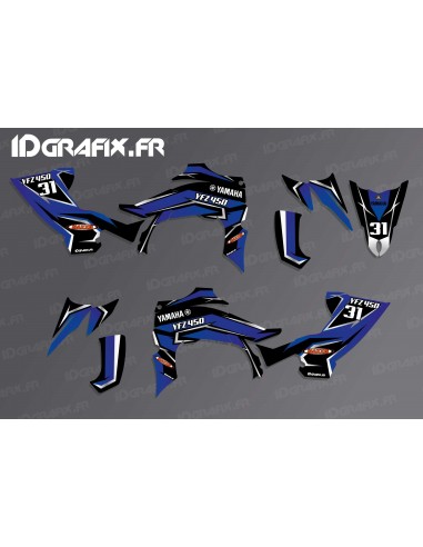 Kit de decoración de la Hoja de Edición (Azul) - IDgrafix - Yamaha YFZ 450 / YFZ 450R