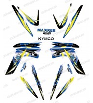 Kit de decoració Geomètrica Blau - IDgrafix - Kymco 450 Maxxer