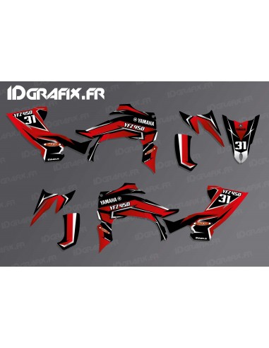 Kit de decoración de la Hoja de Edición (Rojo) - IDgrafix - Yamaha YFZ 450 / YFZ 450R