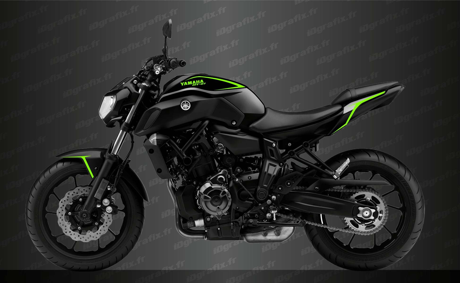 Mt07 rose et noir Clearance