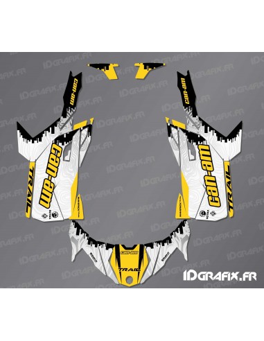 Kit décoration Race Edition (jaune) - Idgrafix - Can Am Maverick Trail