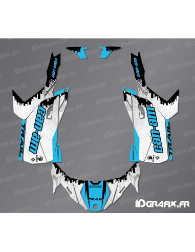 Kit dekor Race Edition (Blau) - Idgrafix - Can Am Maverick Trail