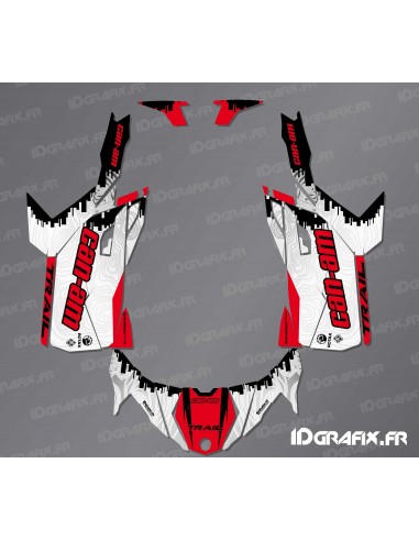 Kit de decoración de la Carrera de Edición (Rojo) - Idgrafix - Can Am Maverick Trail