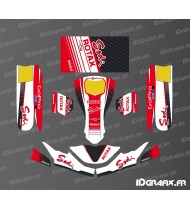 Kit-deco-Factory Edition Sodi Racing (Weiß/Rot) Kart SodiKart