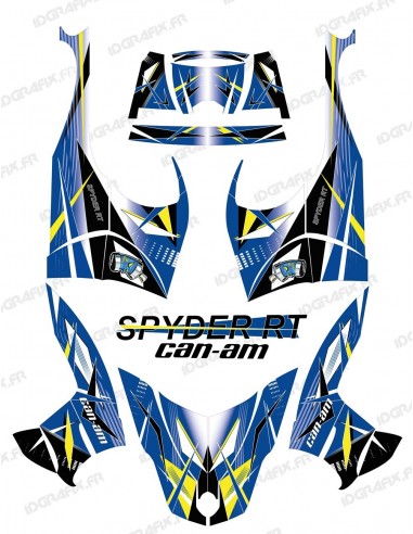 Kit décoration Geometric Bleu - IDgrafix - Can Am Spyder RT