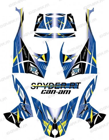 Kit dekor Geometric Blau - IDgrafix - Can-Am Spyder RT