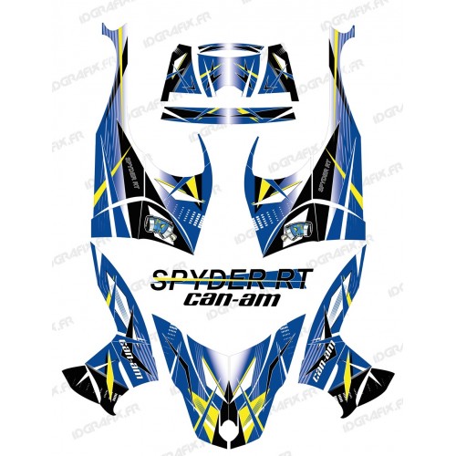 Kit décoration Geometric Bleu - IDgrafix - Can Am Spyder RT