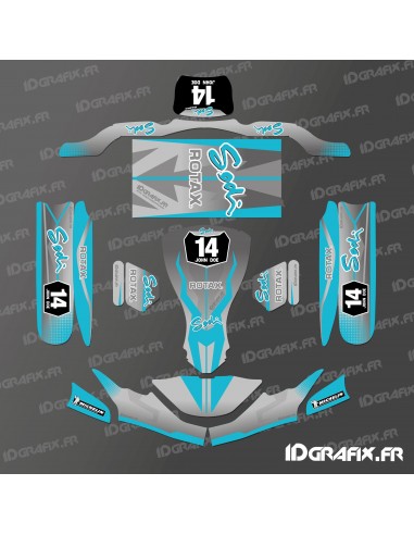 Kit de decoracion de la Carrera de Edición (Azul) para go-Karting SodiKart
