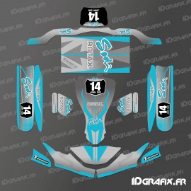 Kit déco Race Edition (Blue) for go-Karting SodiKart - IDgrafix