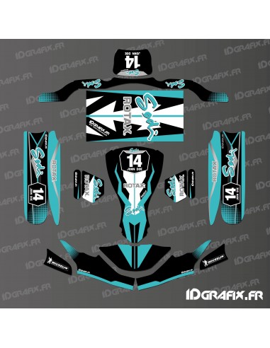 Kit de decoracion de la Carrera de Edición (Negro) para la go-Karting SodiKart