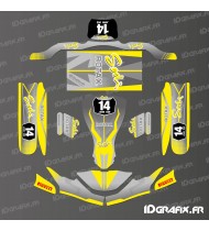 Kit-deco-Race Edition (Gelb) für Kart SodiKart