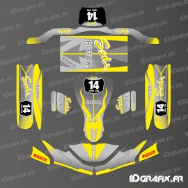 Kit déco Race Edition (Yellow) for go-Karting SodiKart - IDgrafix