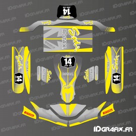 Kit de decoracion de la Carrera de Edición (Amarillo) para go-Karting SodiKart -idgrafix