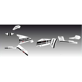 Kit décoration White Series  - IDgrafix - Polaris 800 Sportsman