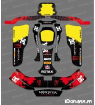 Kit deco 100 % Personalizzato Mostro (Rosso) per il Kart CRG Rotax 125
