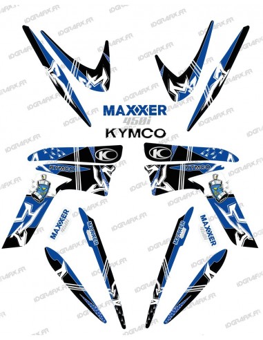 Kit dekor Street Blau - IDgrafix - Kymco 450 Maxxer