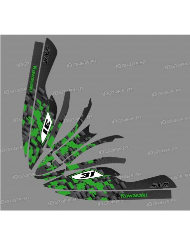 Kit decoration Digital Edition (Green) for Kawasaki SXR 800