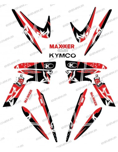 Kit de decoración de la Calle Rojo - IDgrafix - Kymco 450 Maxxer