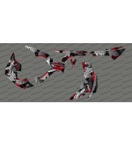 Kit de decoración de Cepillo de la Serie Completa (Gris/Rojo)- IDgrafix - Can Am Renegade