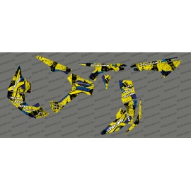 Kit de decoración de Cepillo de la Serie Completa (Amarillo/Azul)- IDgrafix - Can Am Renegade -idgrafix