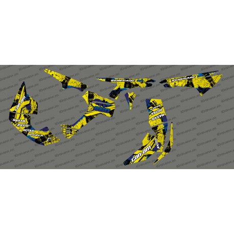 Kit decoration Brush Series Full (Yellow/Blue)- IDgrafix - Can Am Renegade - IDgrafix