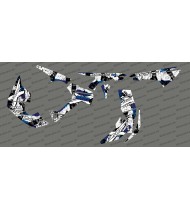 Kit décoration Brush Series Full (Blanc/Bleu)- IDgrafix - Can Am Renegade