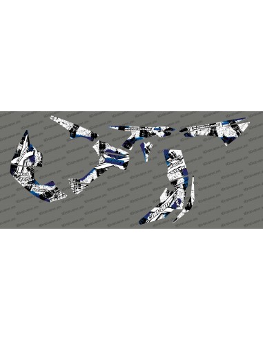 Kit decoration Brush Series Full (White/Blue)- IDgrafix - Can Am Renegade