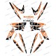 Kit décoration Street Orange - IDgrafix - Kymco 450 Maxxer - Idgrafix