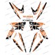 Kit dekor Street Orange - IDgrafix - Kymco 450 Maxxer