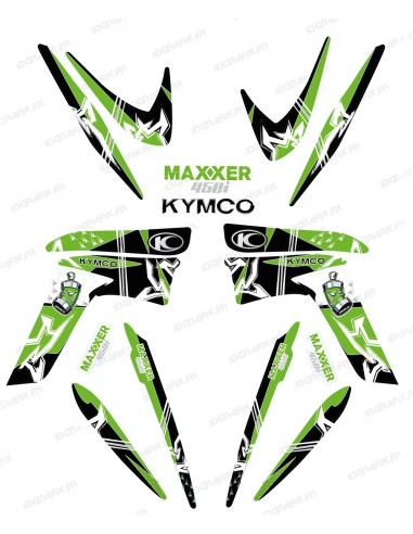 Kit décoration Street Vert - IDgrafix - Kymco 450 Maxxer