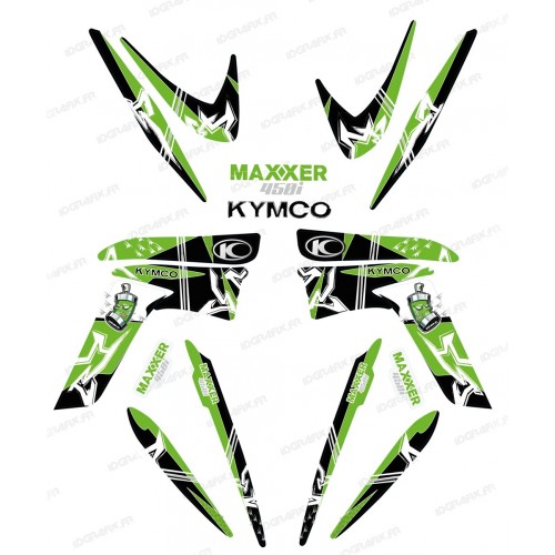 Kit décoration Street Vert - IDgrafix - Kymco 450 Maxxer