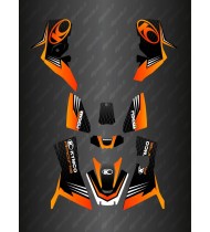 - Deko-Kit Slant edition Full (Orange) - Kymco 700 MXU (nach 2019)
