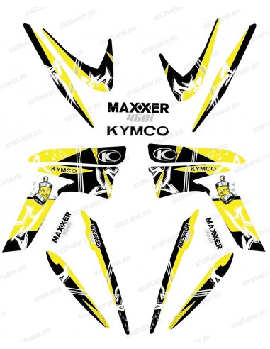 Kit de decoración de la Calle de color Amarillo - IDgrafix - Kymco 450 Maxxer