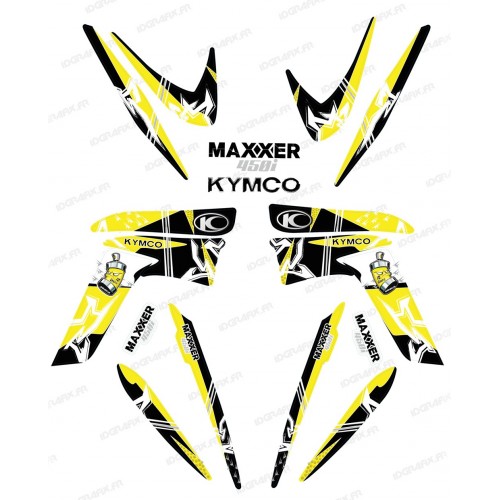 Kit décoration Street Jaune - IDgrafix - Kymco 450 Maxxer