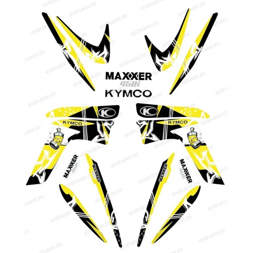 Kit de decoración de la Calle de color Amarillo - IDgrafix - Kymco 450 Maxxer