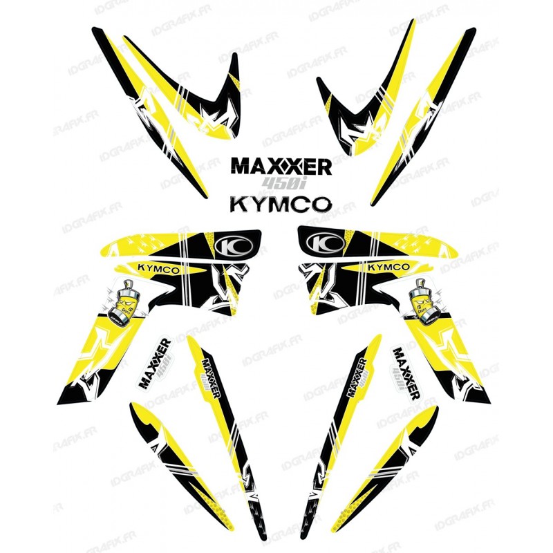 Kit dekor Street Gelb - IDgrafix - Kymco 450 Maxxer