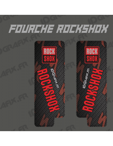 ADESIVI PROTEZIONE FORCELLA ROCKSHOX REBA (Camo Arancione)